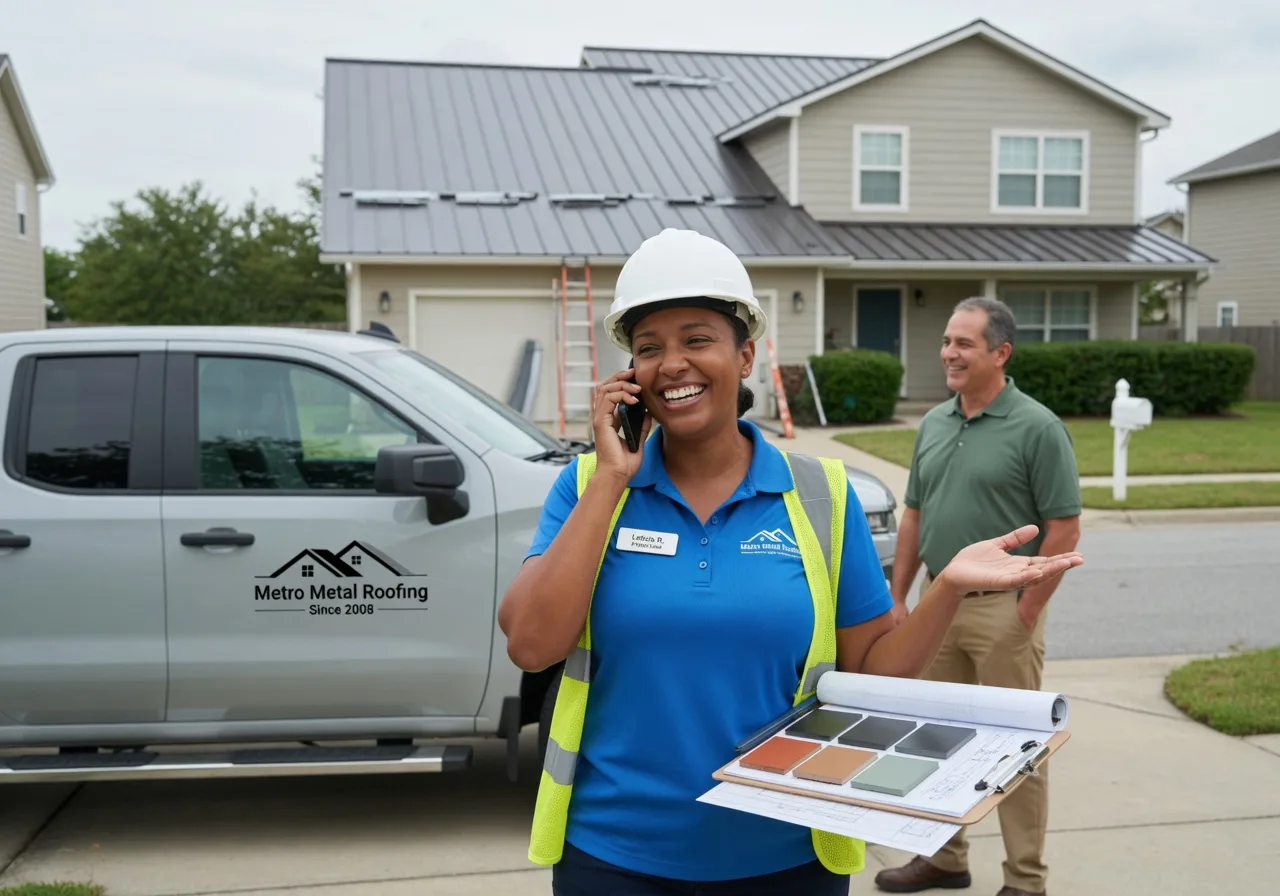 Storm Damage Metal Roof Repair in Gladwyne, PA